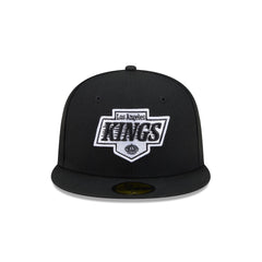 Los Angeles Kings Black and White Basic 59FIFTY Fitted Hat
