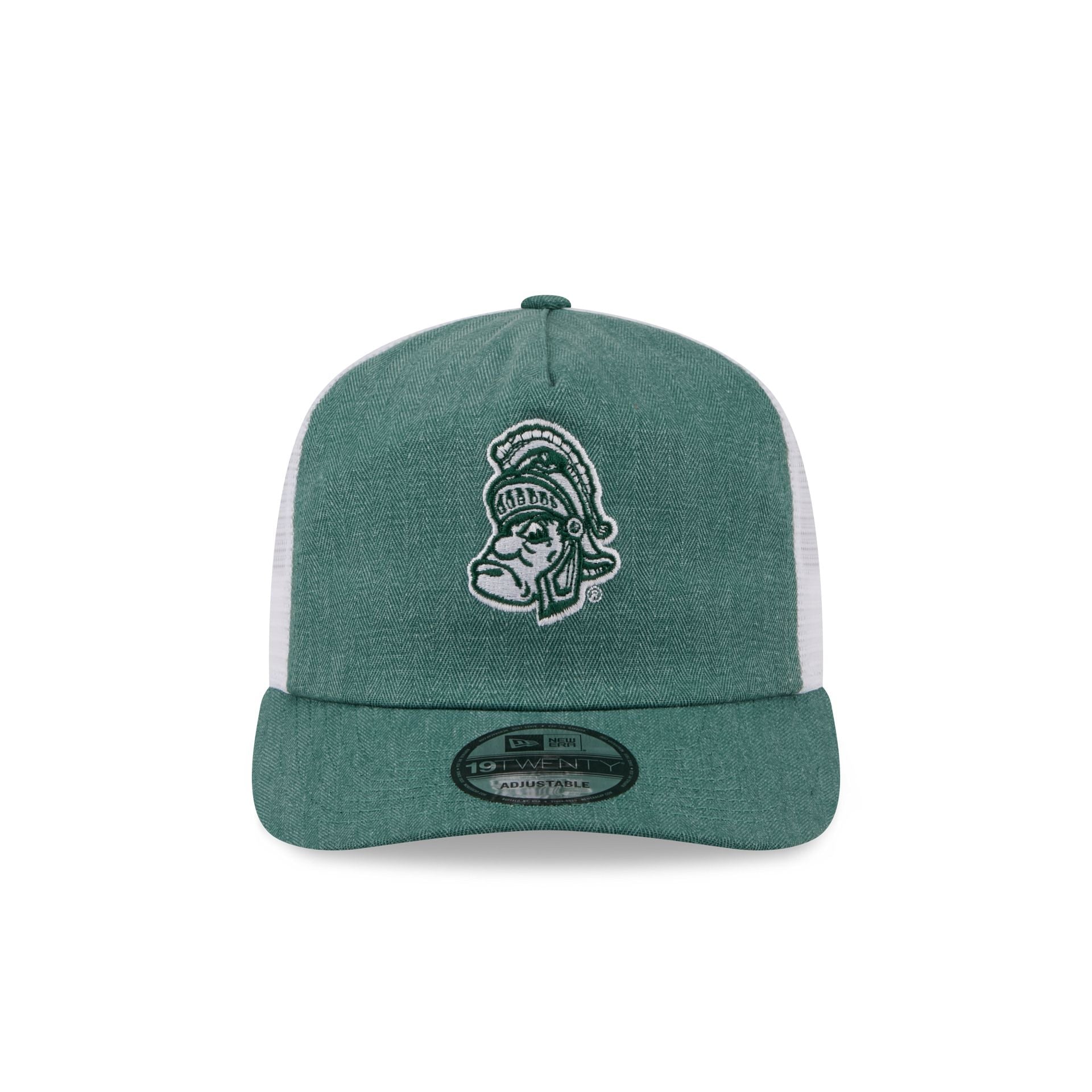 Michigan State Spartans Herringbone Team Colors 19TWENTY Trucker Hat