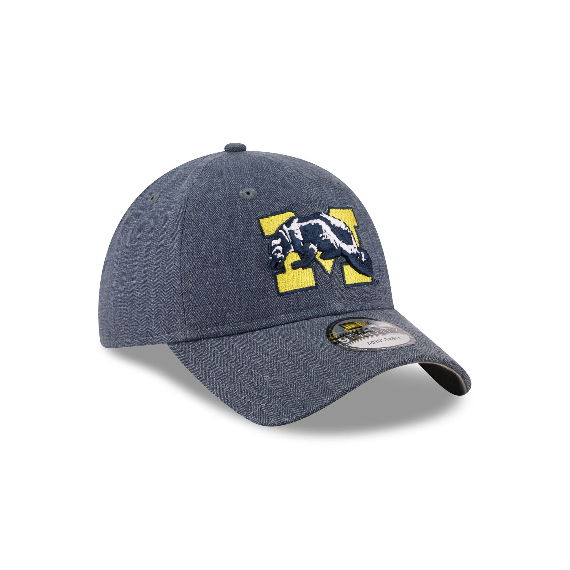 Michigan Wolverines Herringbone Team Colors 9TWENTY Adjustable Hat