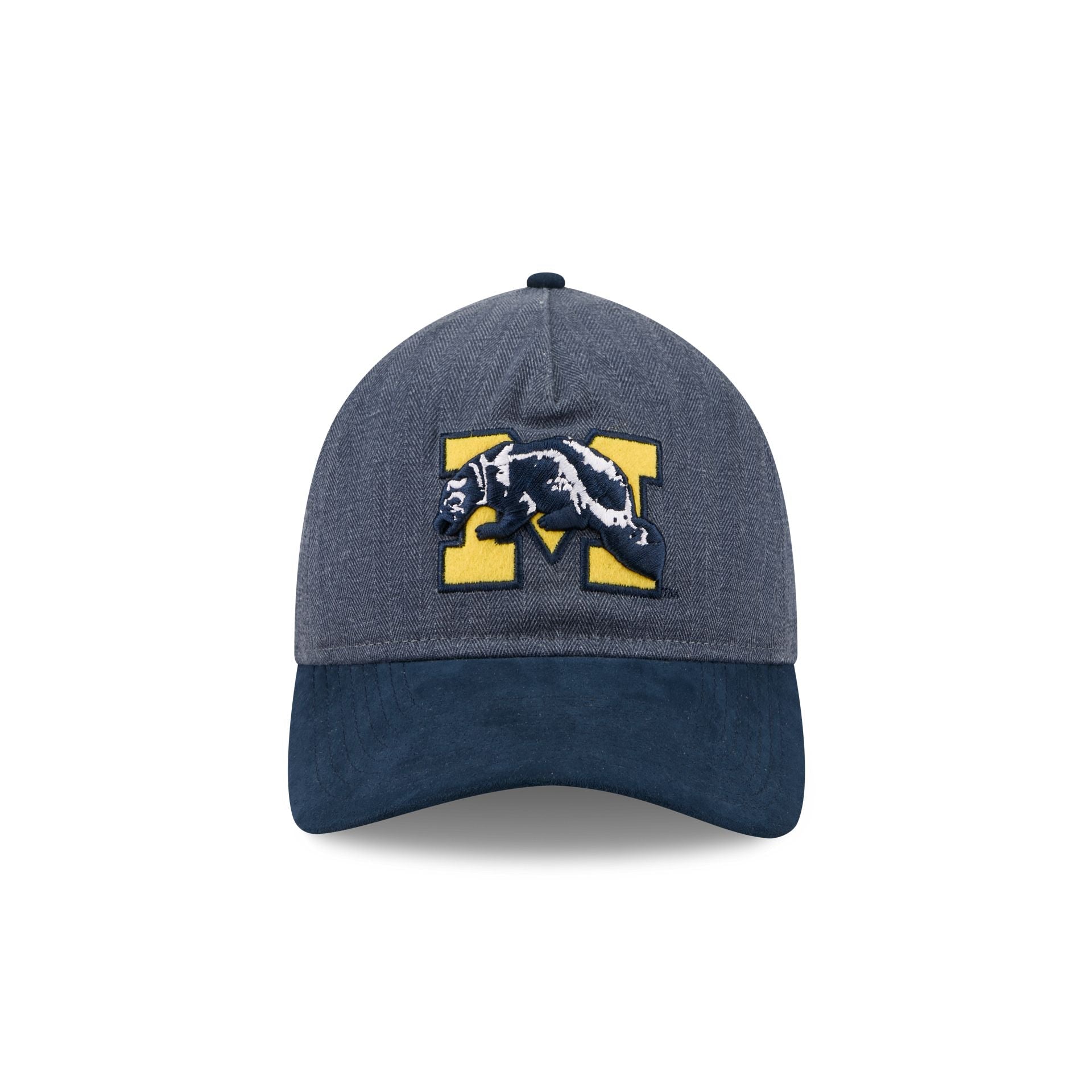 Michigan Wolverines Herringbone Team Colors 9TWENTY A-Frame Adjustable Hat