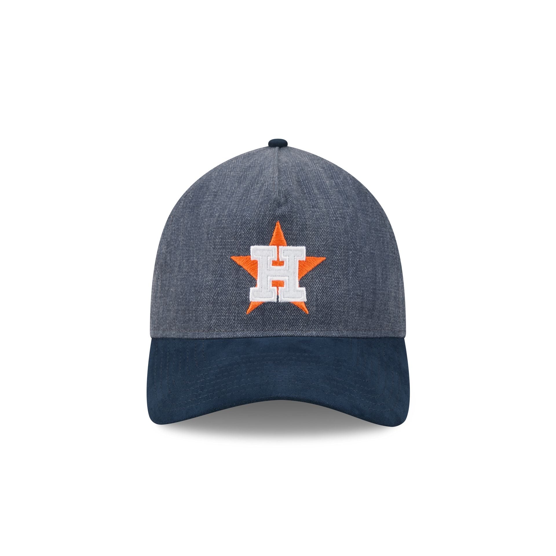 Houston Astros Herringbone Team Colors 9TWENTY A-Frame Adjustable Hat