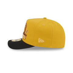 Just Caps Hardwood Classics Trophy Yellow Houston Rockets 59FIFTY A-Frame Fitted Hat
