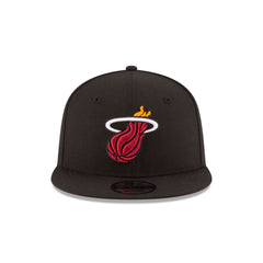 Miami Heat Black 9FIFTY Snapback Hat