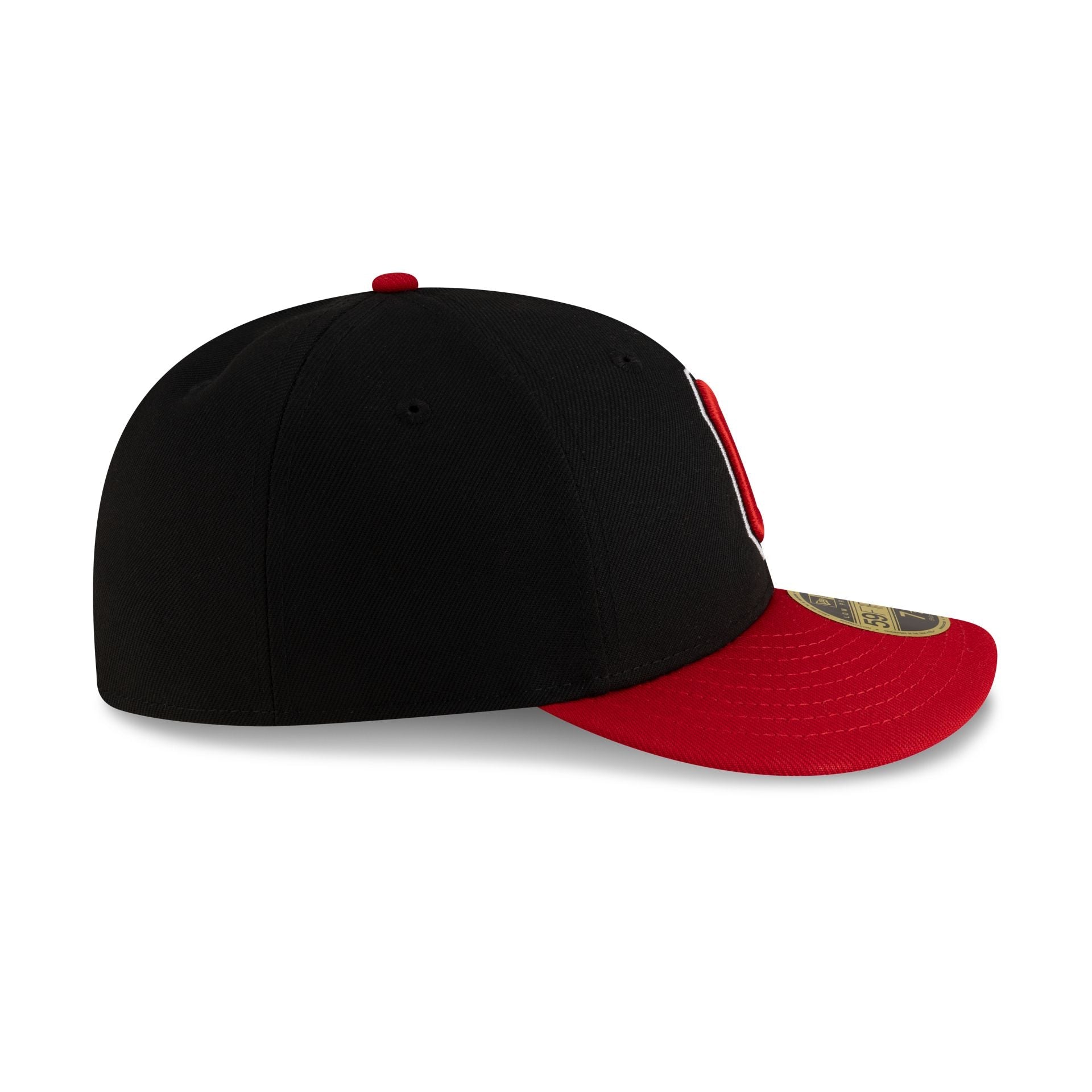 Ohio State Buckeyes Black Scarlet Low Profile 59FIFTY Fitted