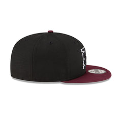 Morehouse Tigers Black Maroon 9FIFTY Snapback Hat