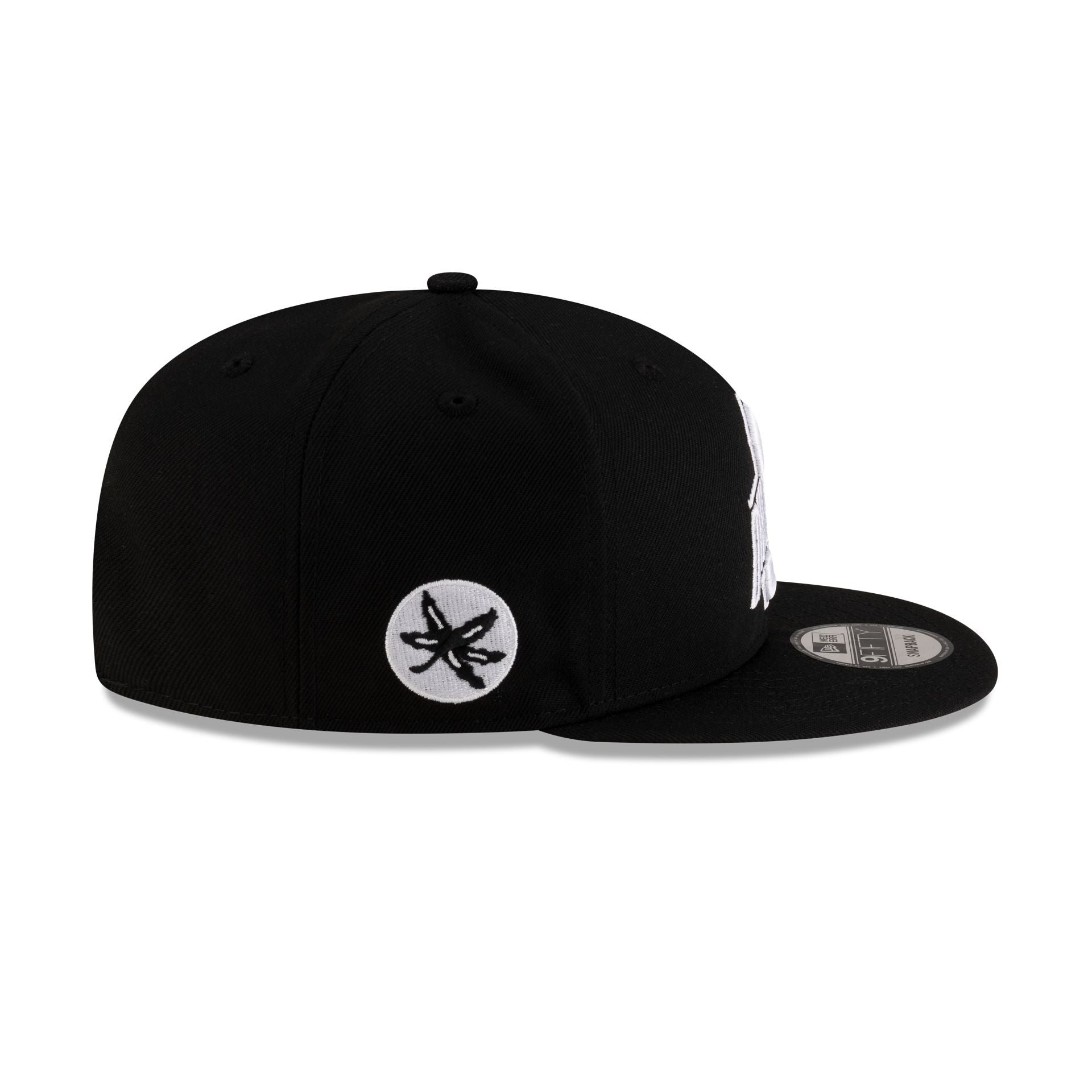 Ohio State Buckeyes Black & White 9FIFTY Snapback Hat