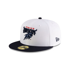 Howard Bison White Navy 59FIFTY Fitted Hat