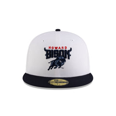 Howard Bison White Navy 59FIFTY Fitted Hat