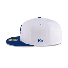 Duke Blue Devils White Royal 59FIFTY Fitted