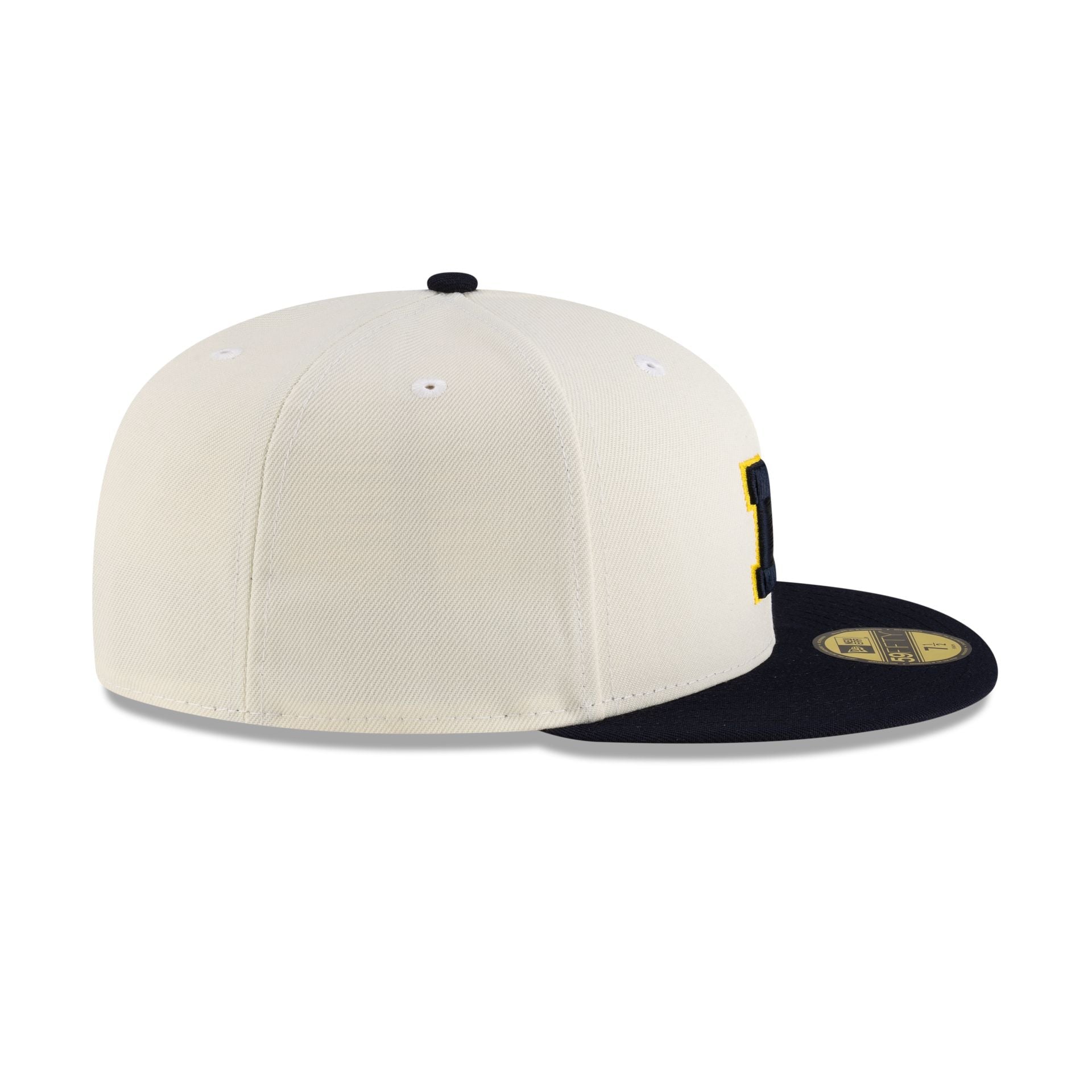 Michigan Wolverines Crome Navy 59FIFTY Fitted