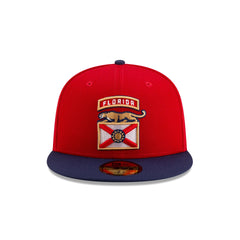 Florida Panthers Scarlet & Navy 59FIFTY Fitted Hat