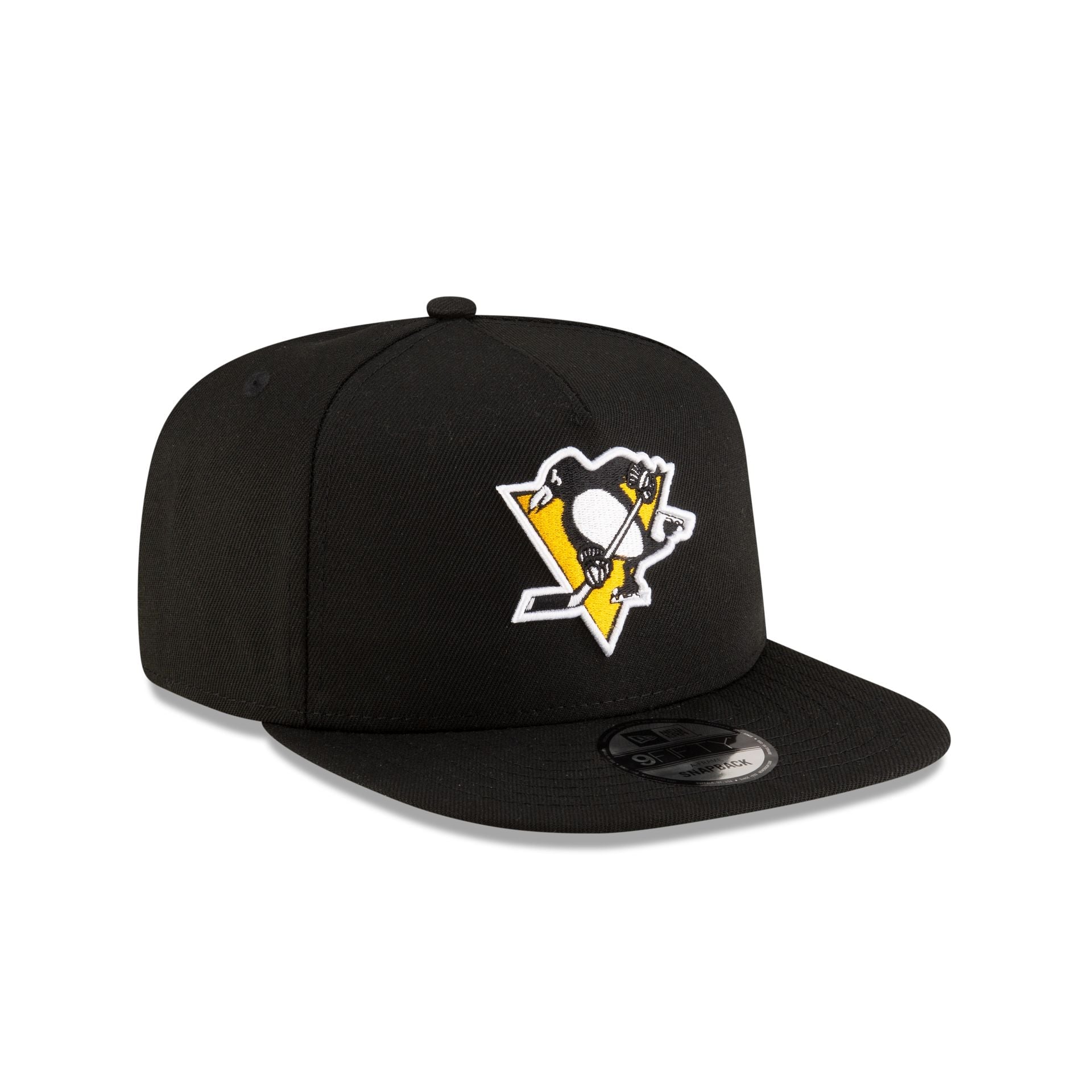 Pittsburgh Penguins Black 9FIFTY A-Frame Snapback Hat