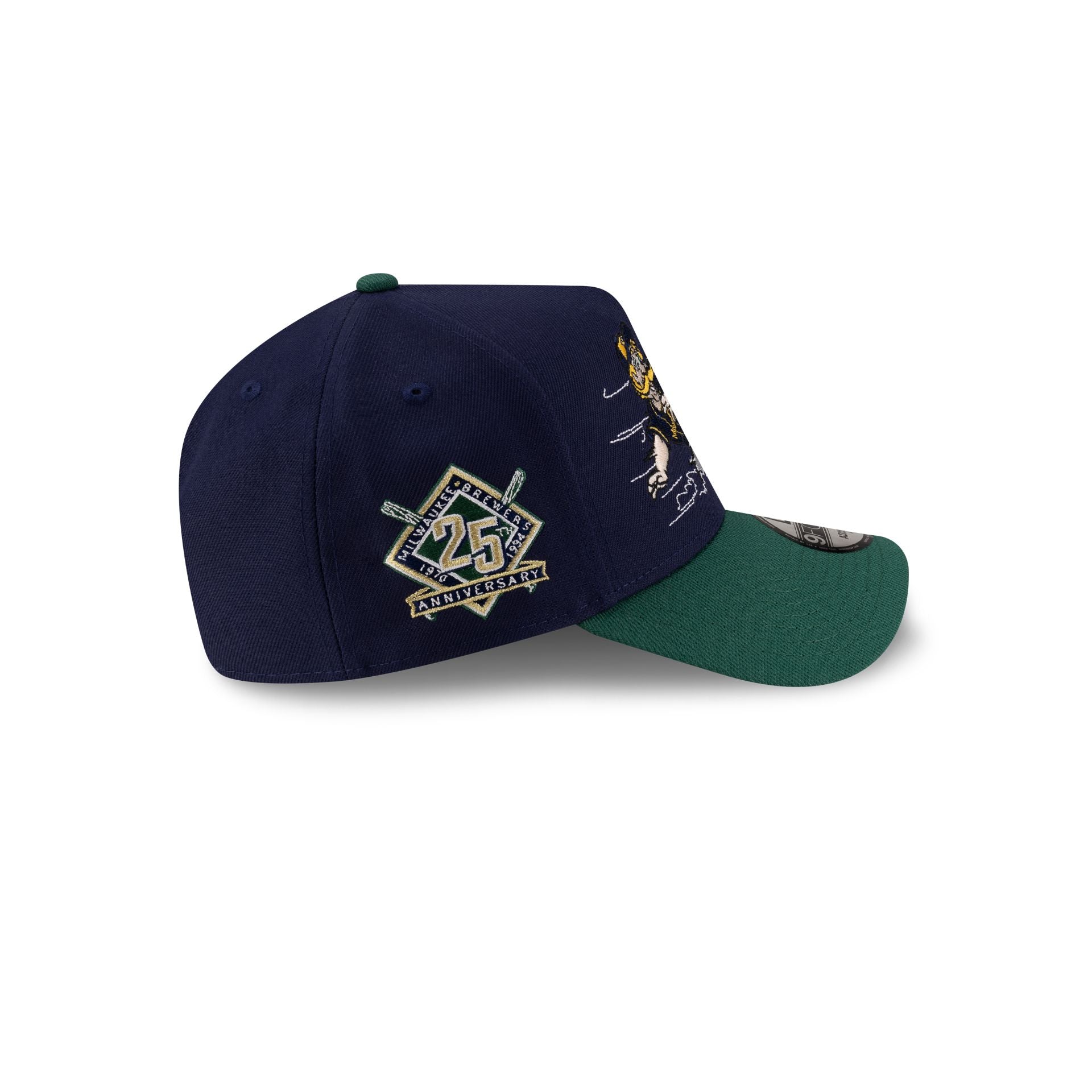 Milwaukee Brewers Mascot Navy 9FORTY A-Frame Snapback Hat