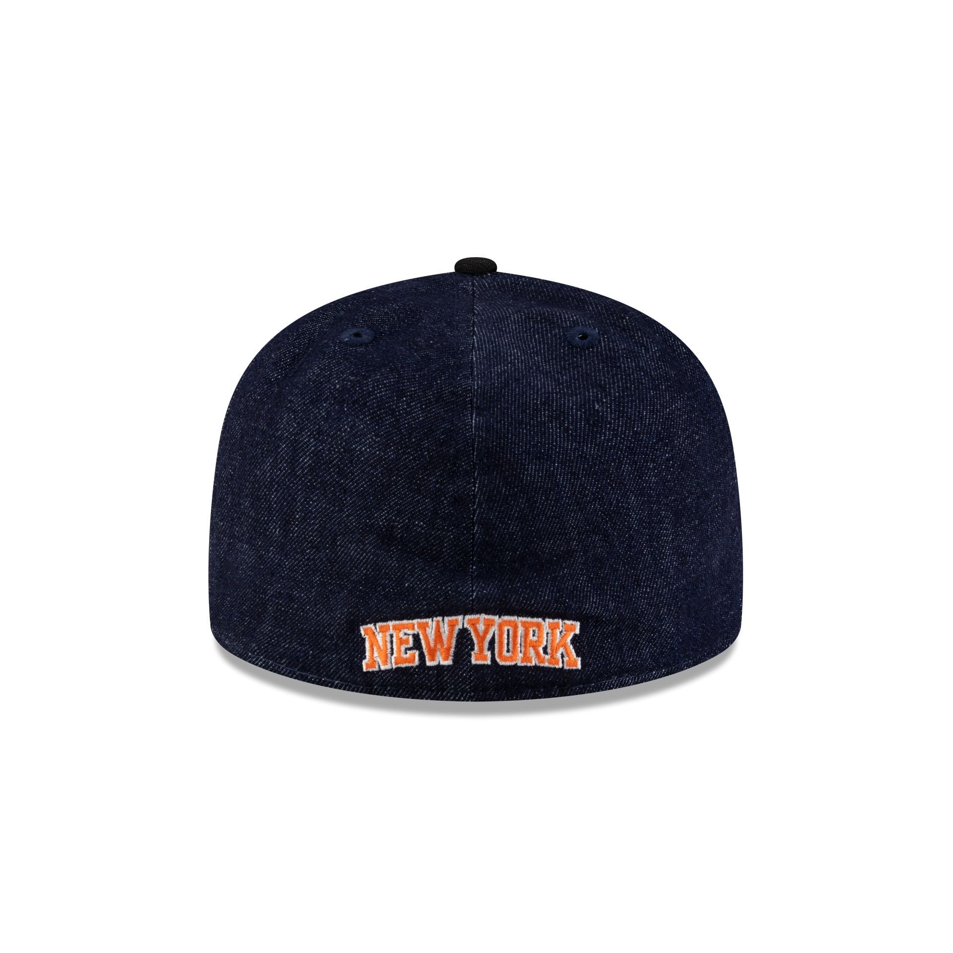 New York Knicks Navy Denim 59FIFTY A-Frame Fitted Hat