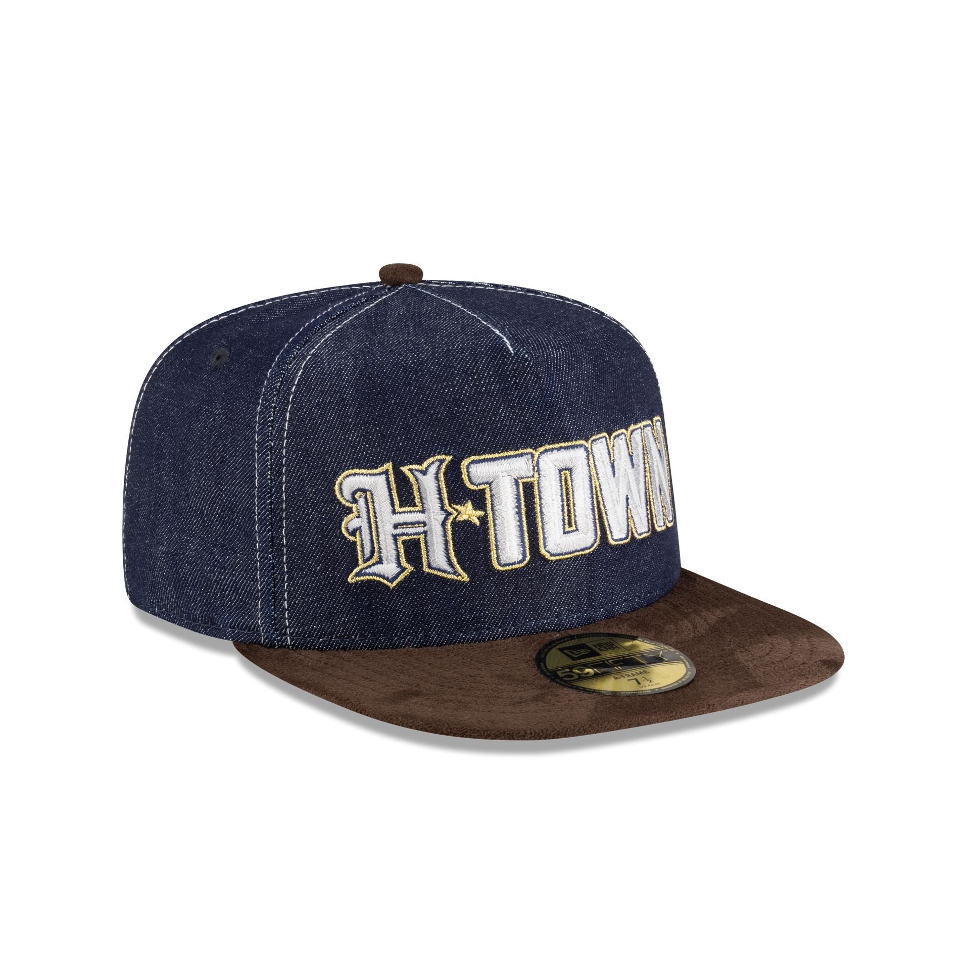 Houston Texans Houston Pack Denim 59FIFTY A-Frame Fitted Hat