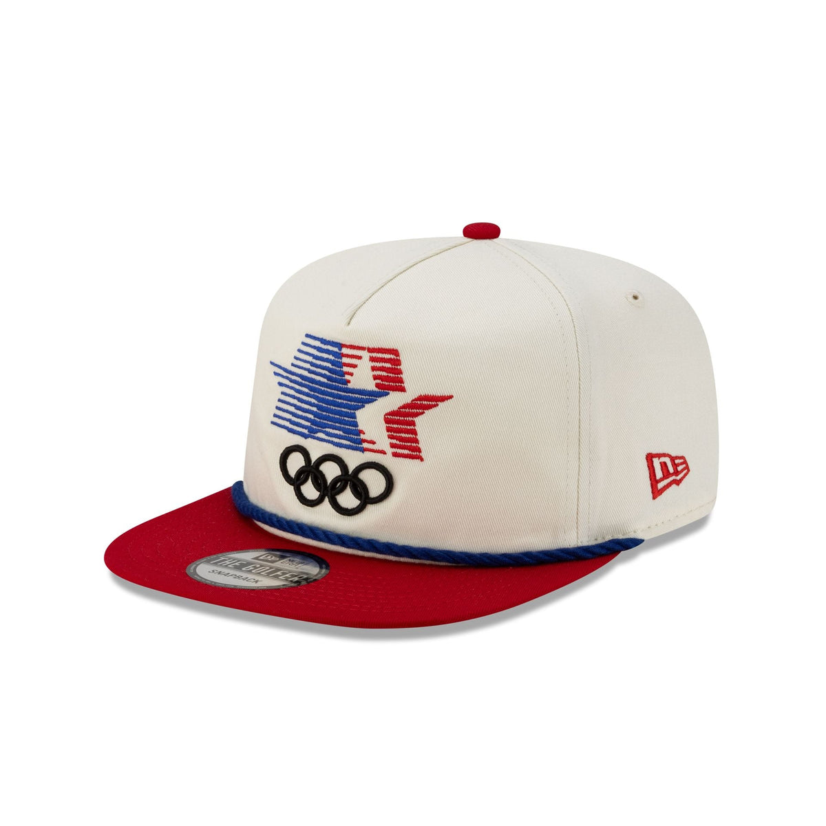 Olympic Heritage Los Angeles 1984 Olympic Games Stars Chrome White Red Golfer Hat