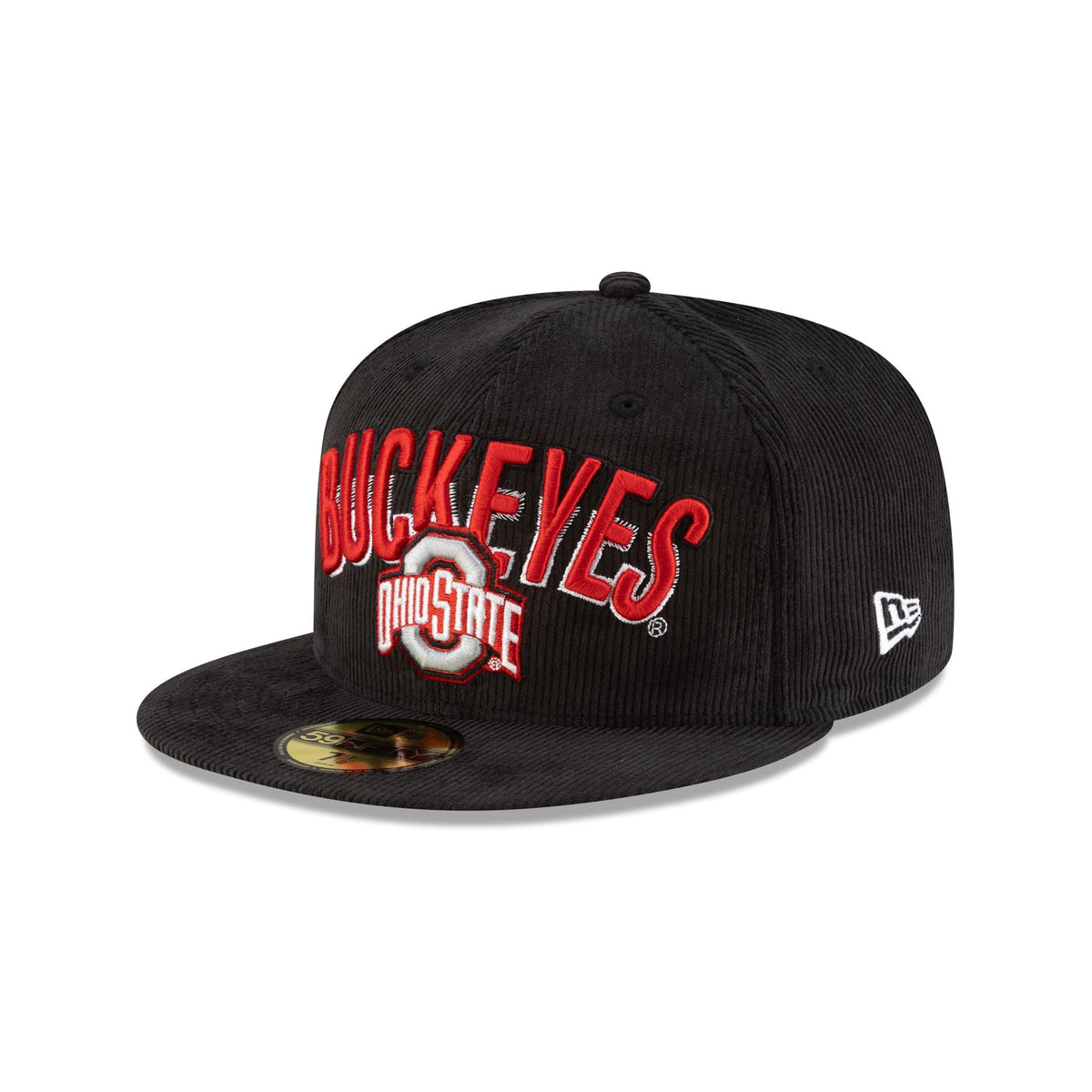 Ohio State Buckeyes Black Corduroy 59FIFTY Fitted Hat