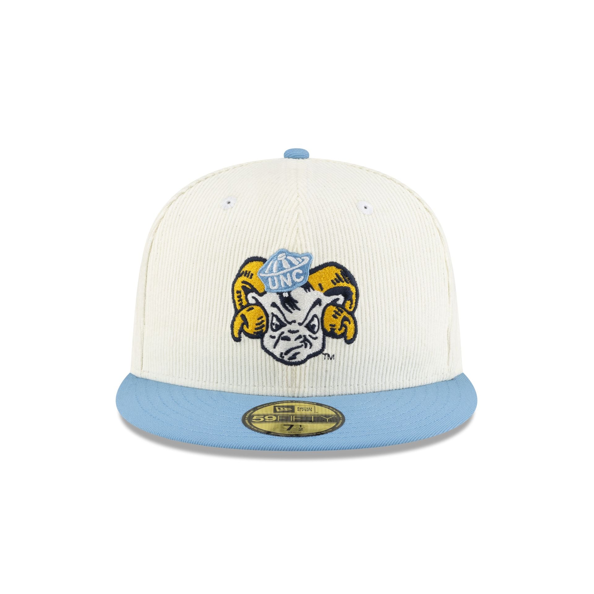 North Carolina Tar Heels Chrome Corduroy College Vault 59FIFTY Fitted Hat
