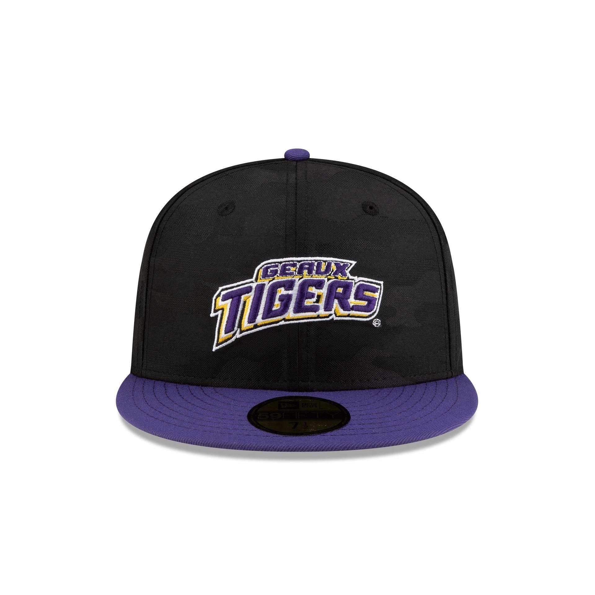 LSU Tigers Black Camo 59FIFTY Fitted Hat