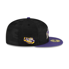 LSU Tigers Black Camo 59FIFTY Fitted Hat