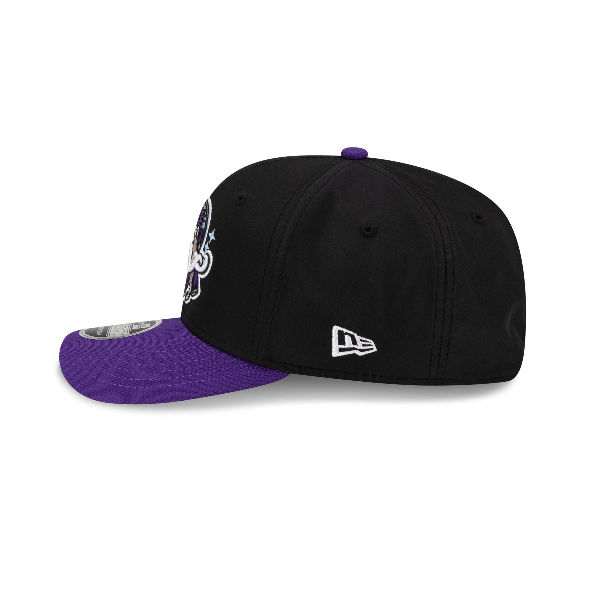 Erie Moon Mammoths Black 9SEVENTY Stretch-Snap Hat