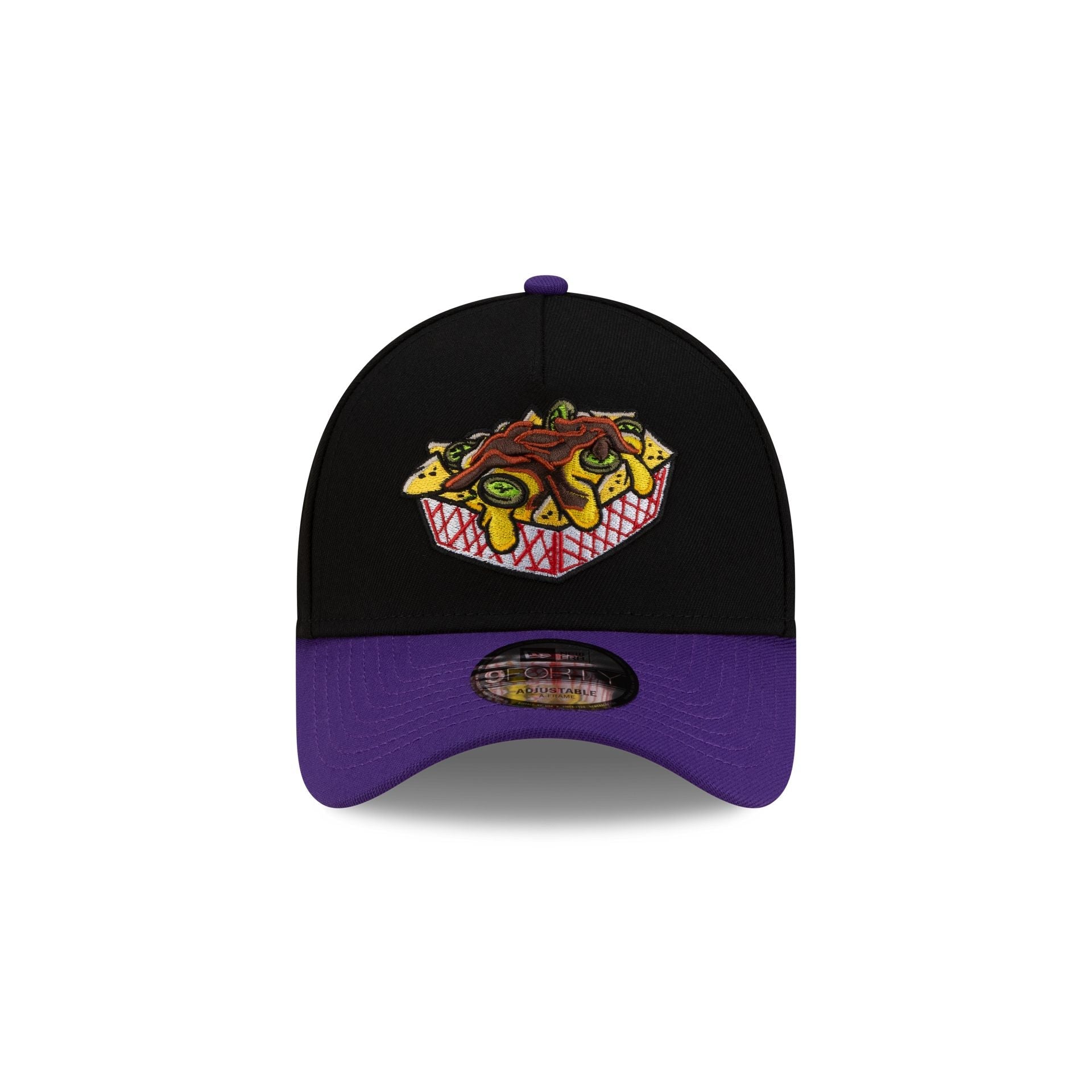 Memphis Redbirds Black Food Pack 9FORTY A-Frame Snapback Hat