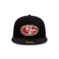 Just Caps NFL Pixelated San Francisco 49ers 59FIFTY Fitted Hat