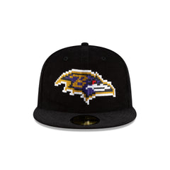 Just Caps NFL Pixelated Baltimore Ravens 59FIFTY Fitted Hat