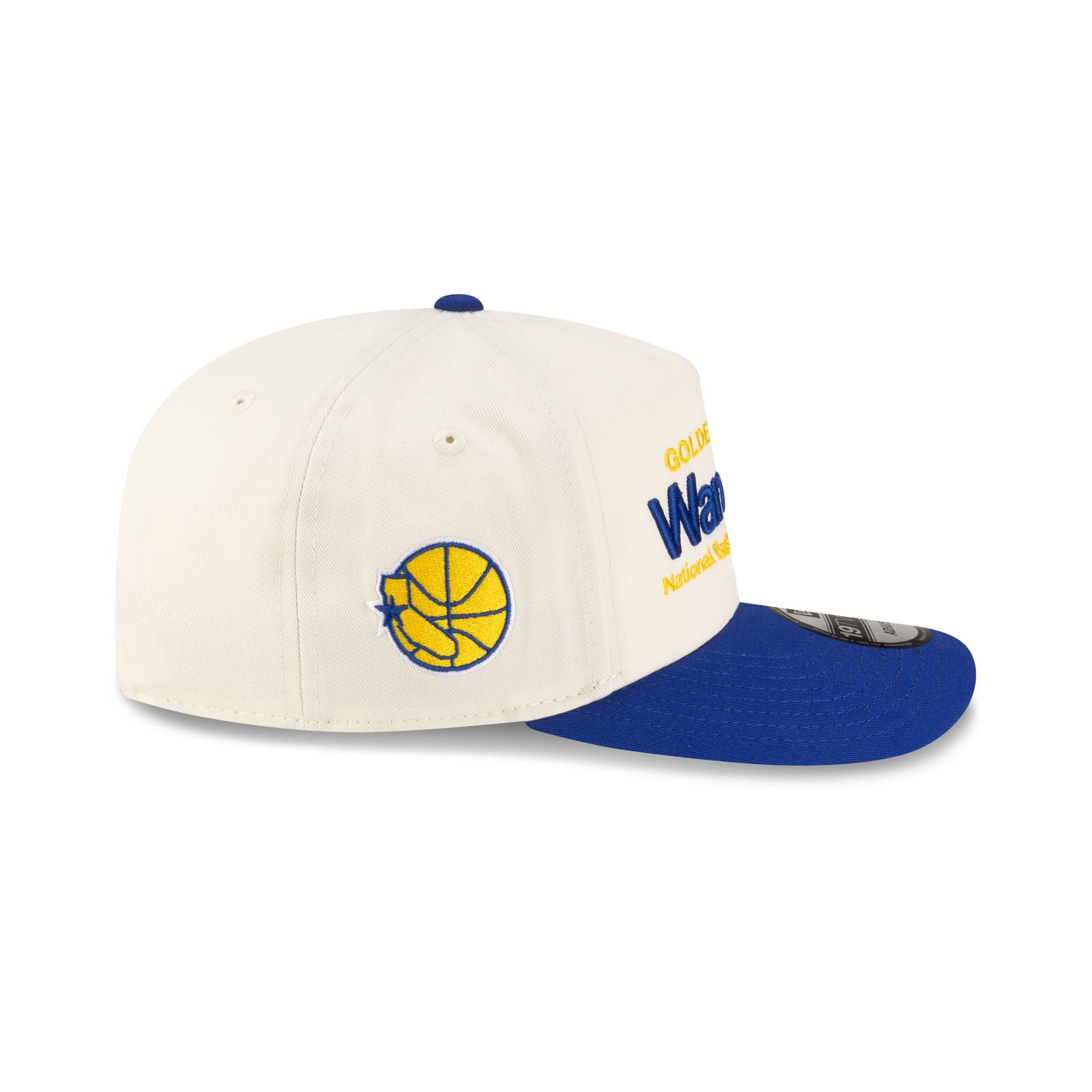 Golden State Warriors 1975-1997 Hardwood Classics Sign Stack Chrome White 19TWENTY Adjustable Hat