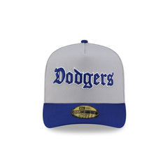 Just Caps Gothic Script Los Angeles Dodgers 59FIFTY A-Frame Fitted Hat