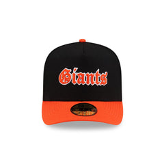 Just Caps Gothic Script San Francisco Giants 59FIFTY A-Frame Fitted Hat