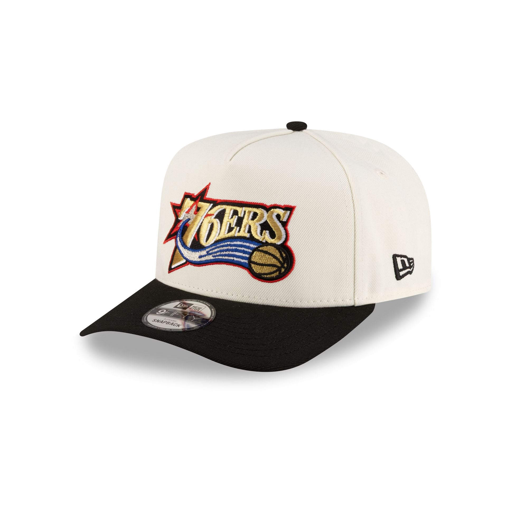 Philadelphia 76ers 1997-2009 Hardwood Classics Express Chrome White 9FIFTY A-Frame Snapback Hat