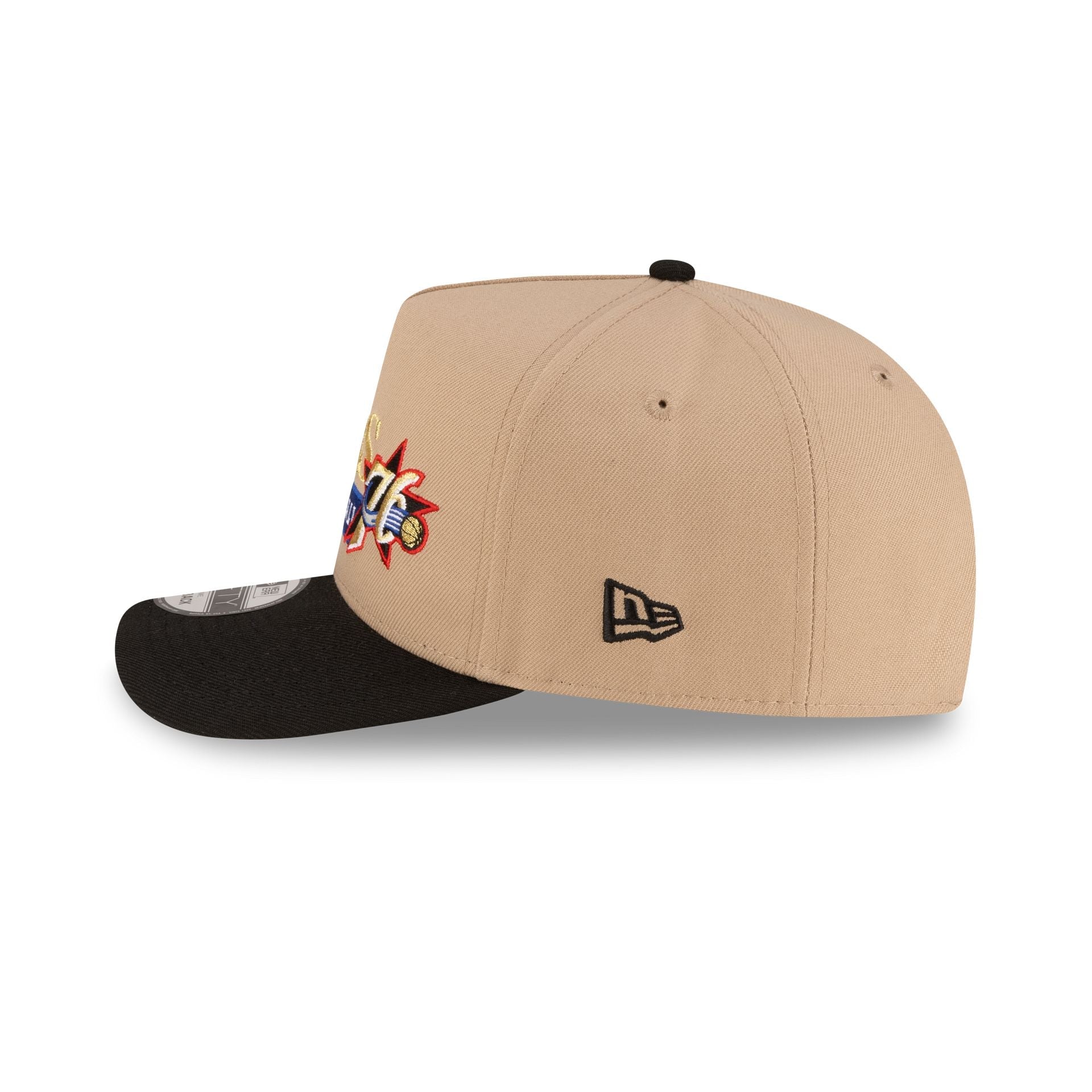 Philadelphia 76ers 1997-2009 Hardwood Classics Liner Camel 9FIFTY A-Frame Snapback Hat