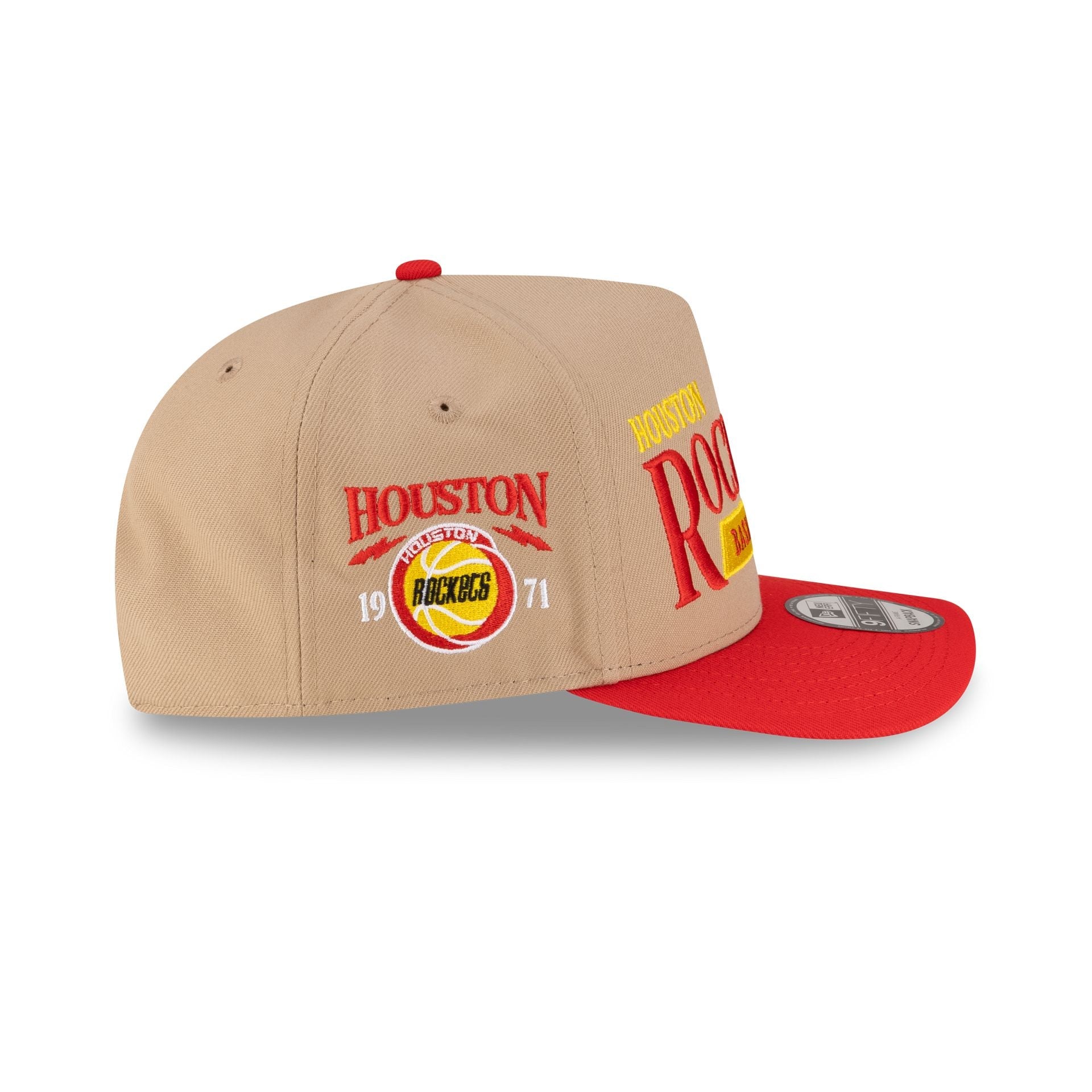 Houston Rockets 1972-1995 Hardwood Classics Liner Camel 9FIFTY A-Frame Snapback Hat