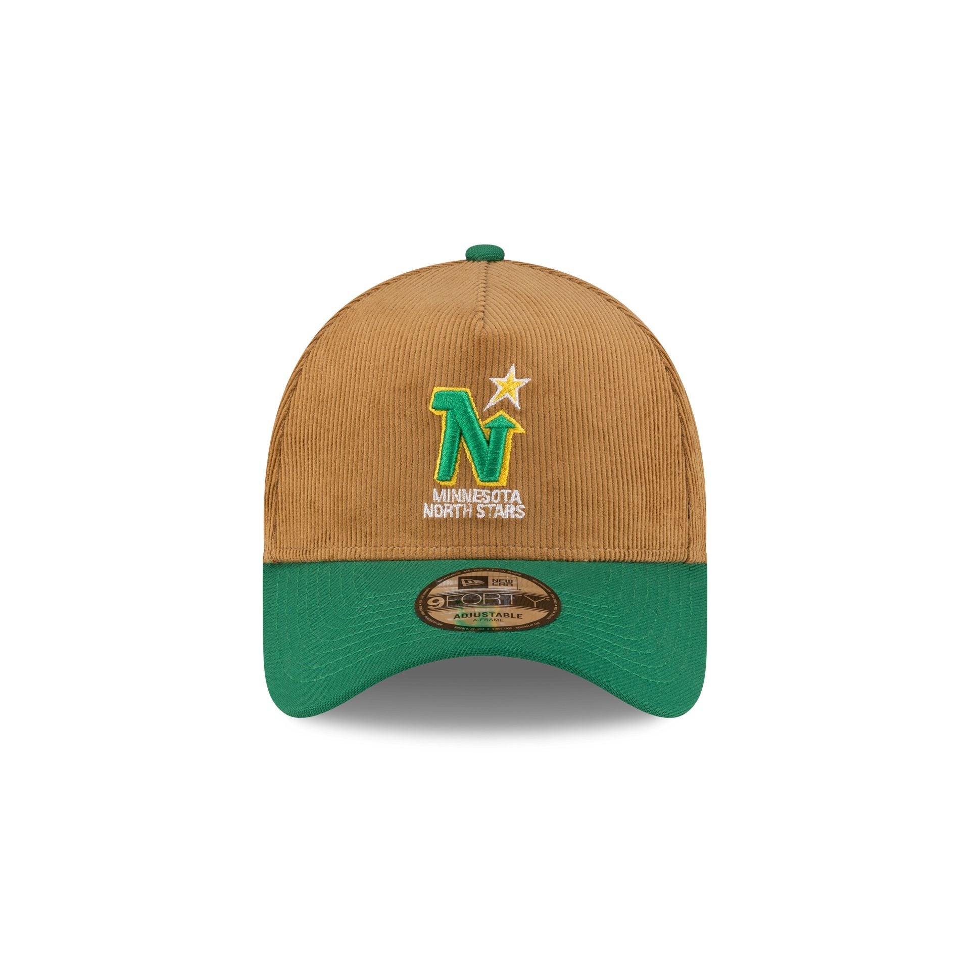 Minnesota North Stars Wheat Corduroy 9FORTY A-Frame Snapback Hat
