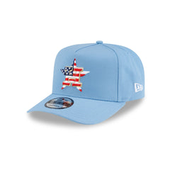 Houston Astros Red, White & Blue 9FIFTY A-Frame Snapback Hat