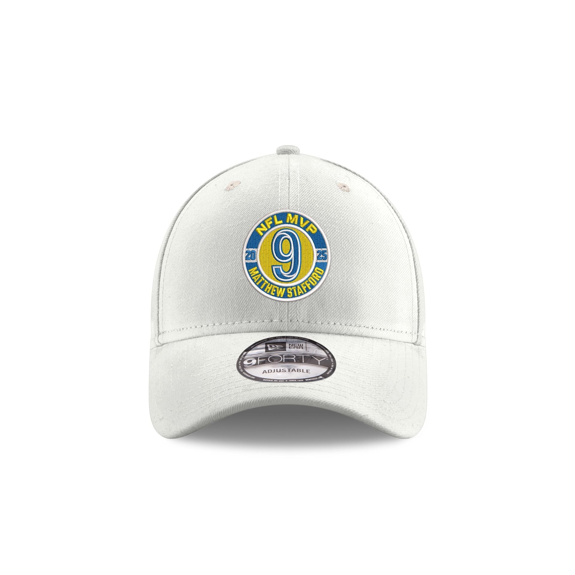 Los Angeles Rams Matthew Stafford 2025 MVP Emblem 9FORTY Adjustable Hat