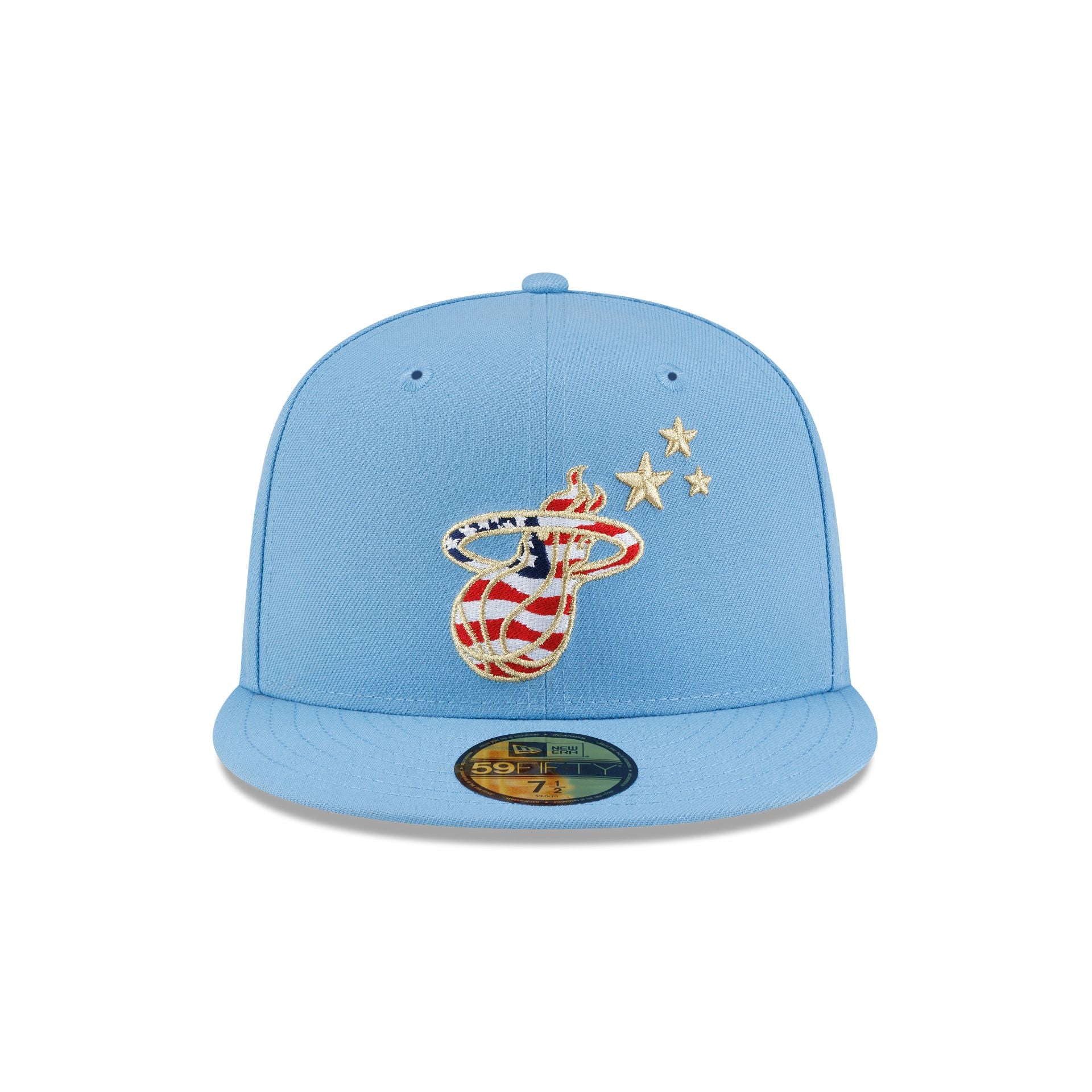 Miami Heat Red, White & Blue 59FIFTY Fitted Hat