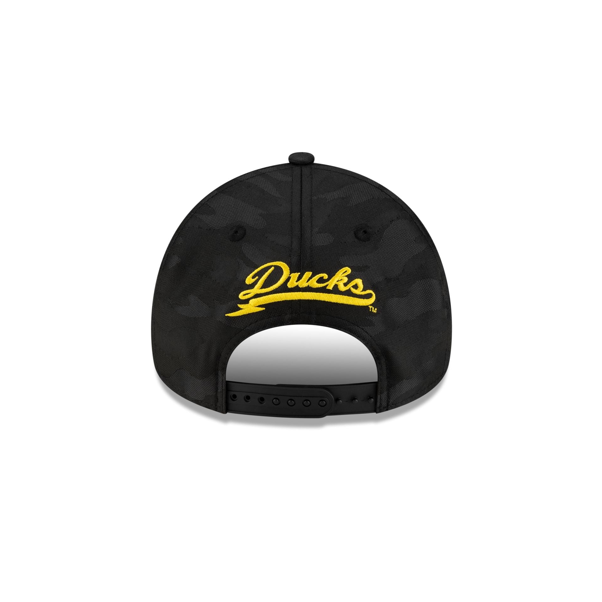 Oregon Ducks Black Camo 9FORTY A-Frame Snapback Hat
