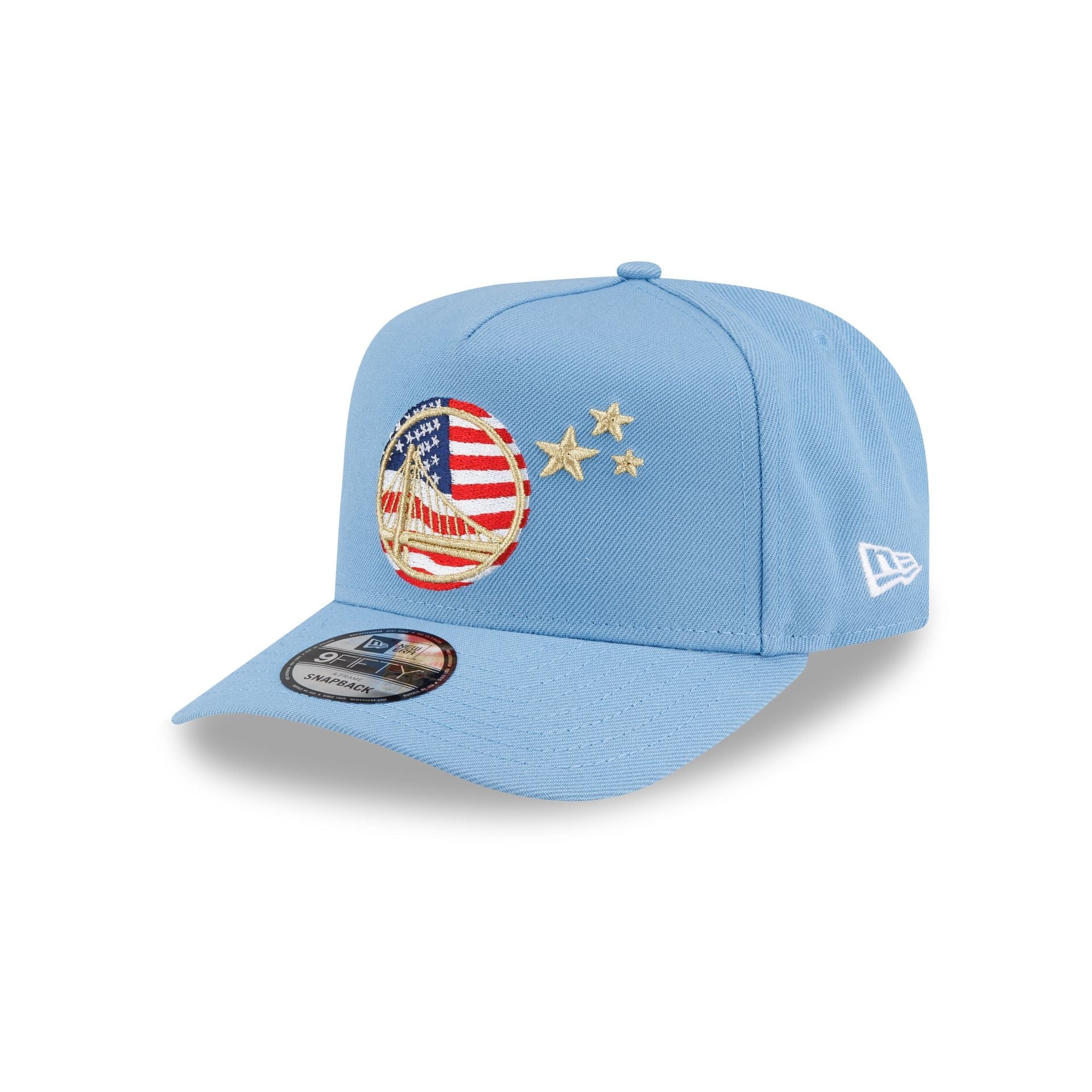 Golden State Warriors Red, White & Blue 9FIFTY A-Frame Snapback Hat