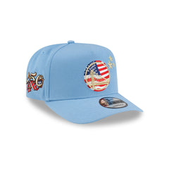 Golden State Warriors Red, White & Blue 9FIFTY A-Frame Snapback Hat