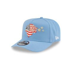 New York Knicks Red, White & Blue 9FIFTY A-Frame Snapback Hat