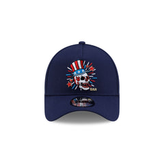 New Era Cap USA Skull Navy 9FORTY A-Frame Snapback Hat
