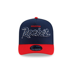 Houston Rockets Hardwood Classics 90s Script 9FIFTY A-Frame Snapback Hat