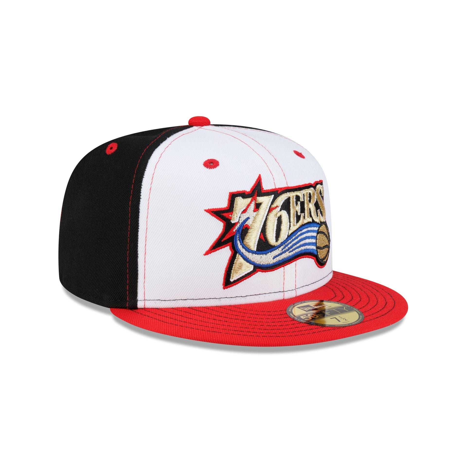 Philadelphia 76ers Hardwood Classics 2000s White Stitch 59FIFTY Fitted Hat