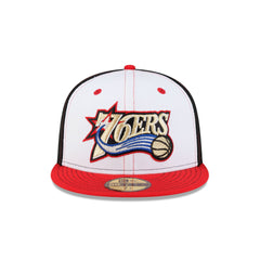 Philadelphia 76ers Hardwood Classics 2000s White Stitch 59FIFTY Fitted Hat