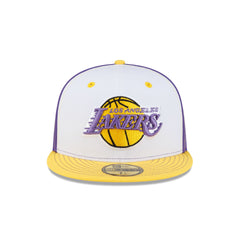 Los Angeles Lakers Hardwood Classics 2000s White Stitch 59FIFTY Fitted Hat