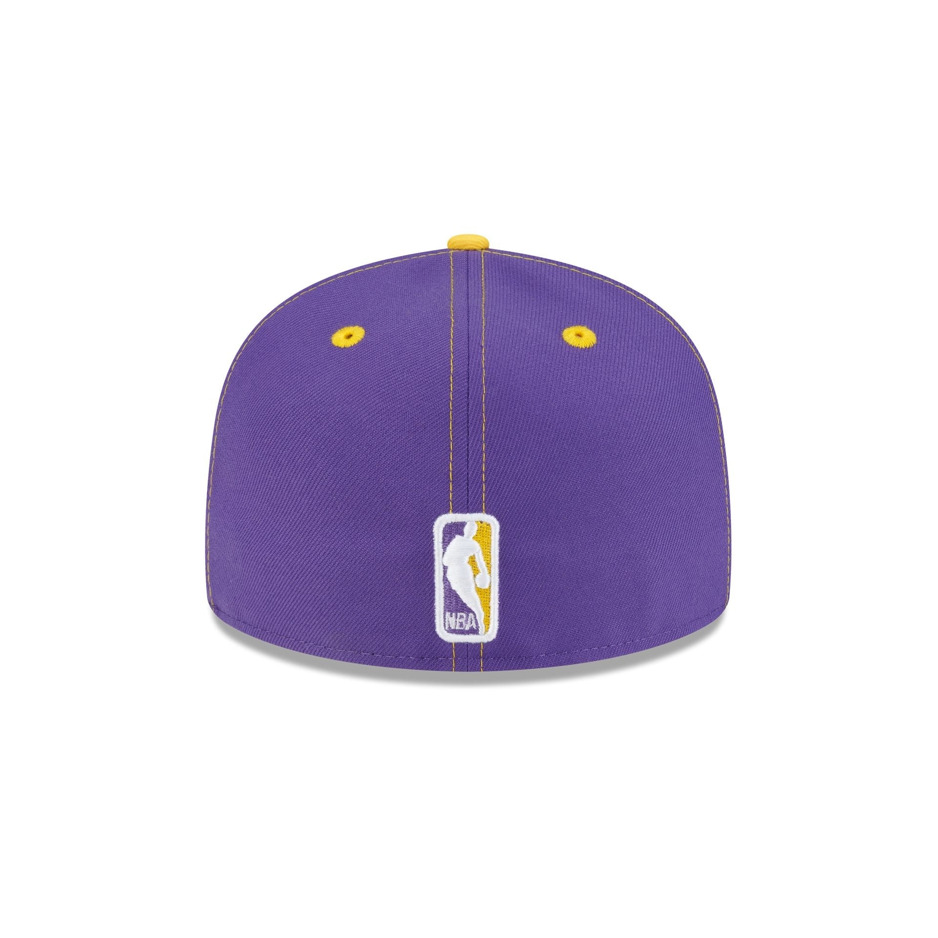 Los Angeles Lakers Hardwood Classics 2000s White Stitch 59FIFTY Fitted Hat