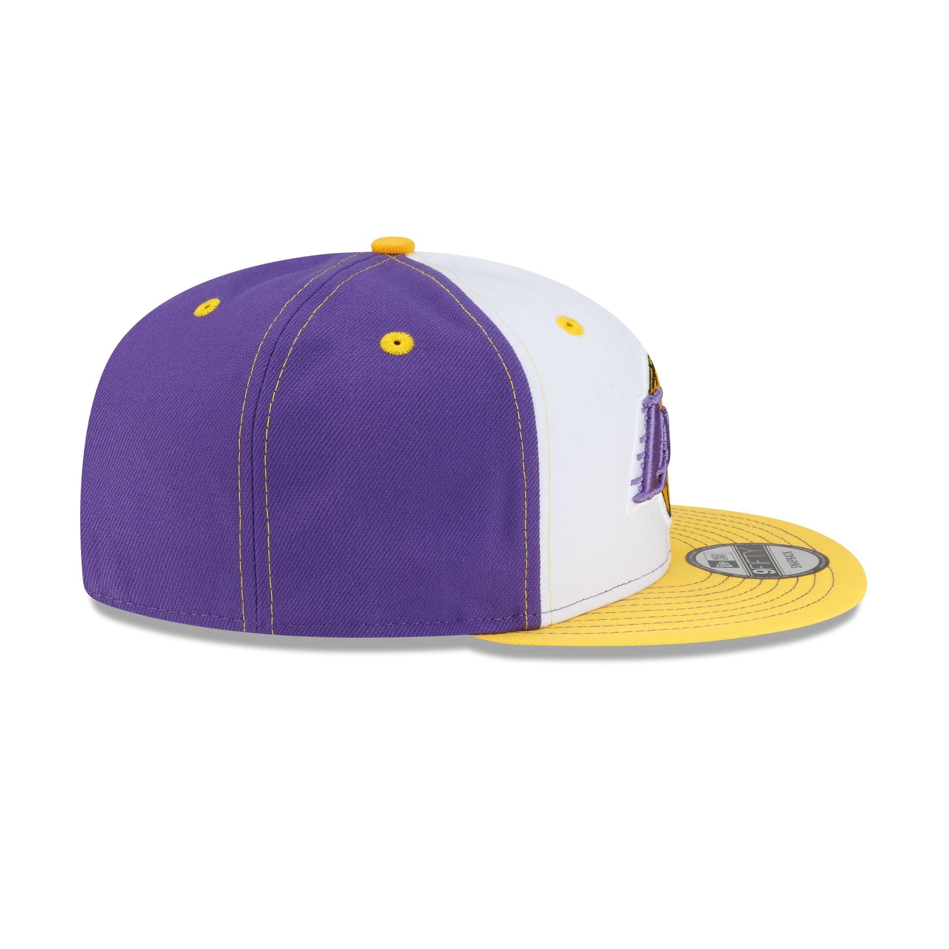 Los Angeles Lakers Hardwood Classics 2000s White Stitch 9FIFTY Snapback Hat