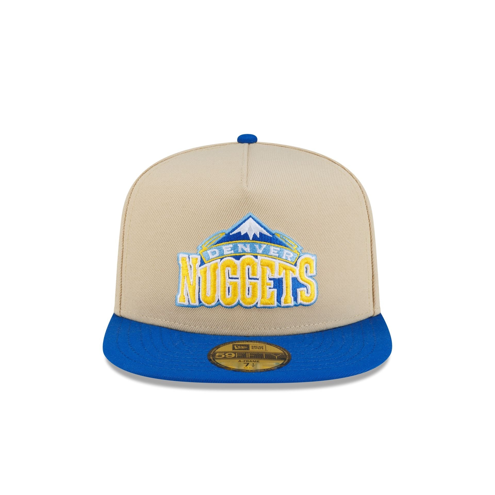 Denver Nuggets Hardwood Classics 2000s Gold 59FIFTY A-Frame Fitted Hat